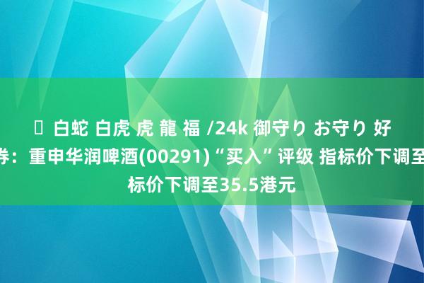 ✨白蛇 白虎 虎 龍 福 /24k 御守り お守り 好意思银证券：重申华润啤酒(00291)“买入”评级 指标价下调至35.5港元